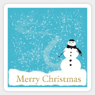 Hot snowman Sticker